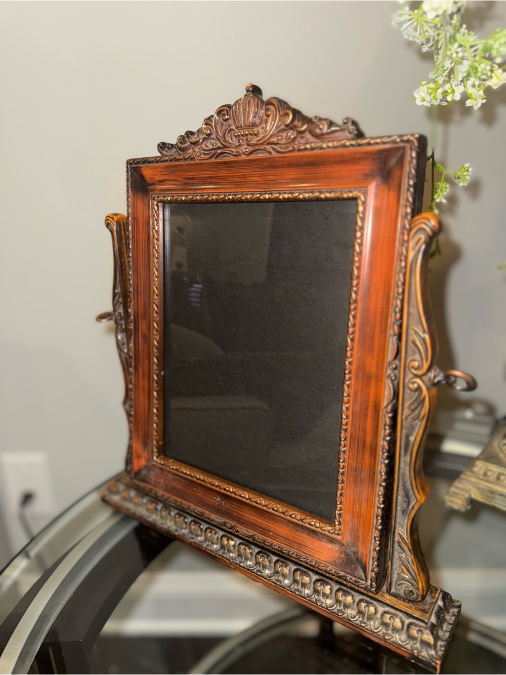 Classic Ornate Vintage Swivel Style Wood Ornate Picture Frame 8x10 - Picture 3 of 8